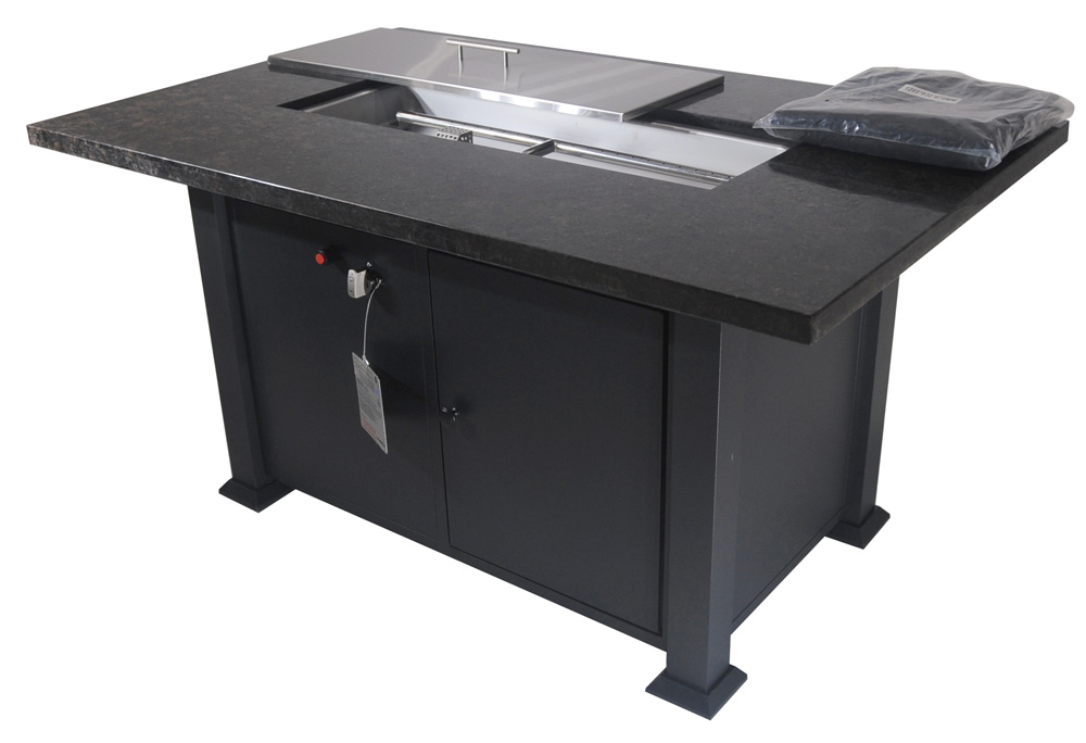 GFP-850 (50x32) Stone Top Rectangular Gas Firepit