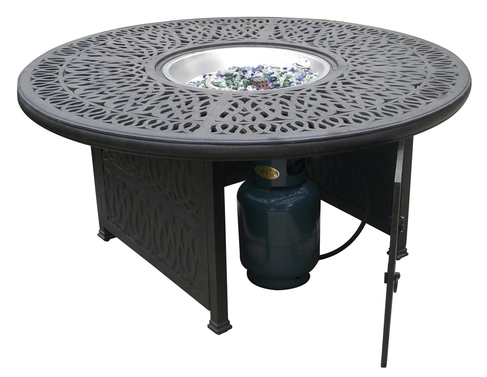 T-427-GFP (52”) Intricate Round Gas Fire Pit