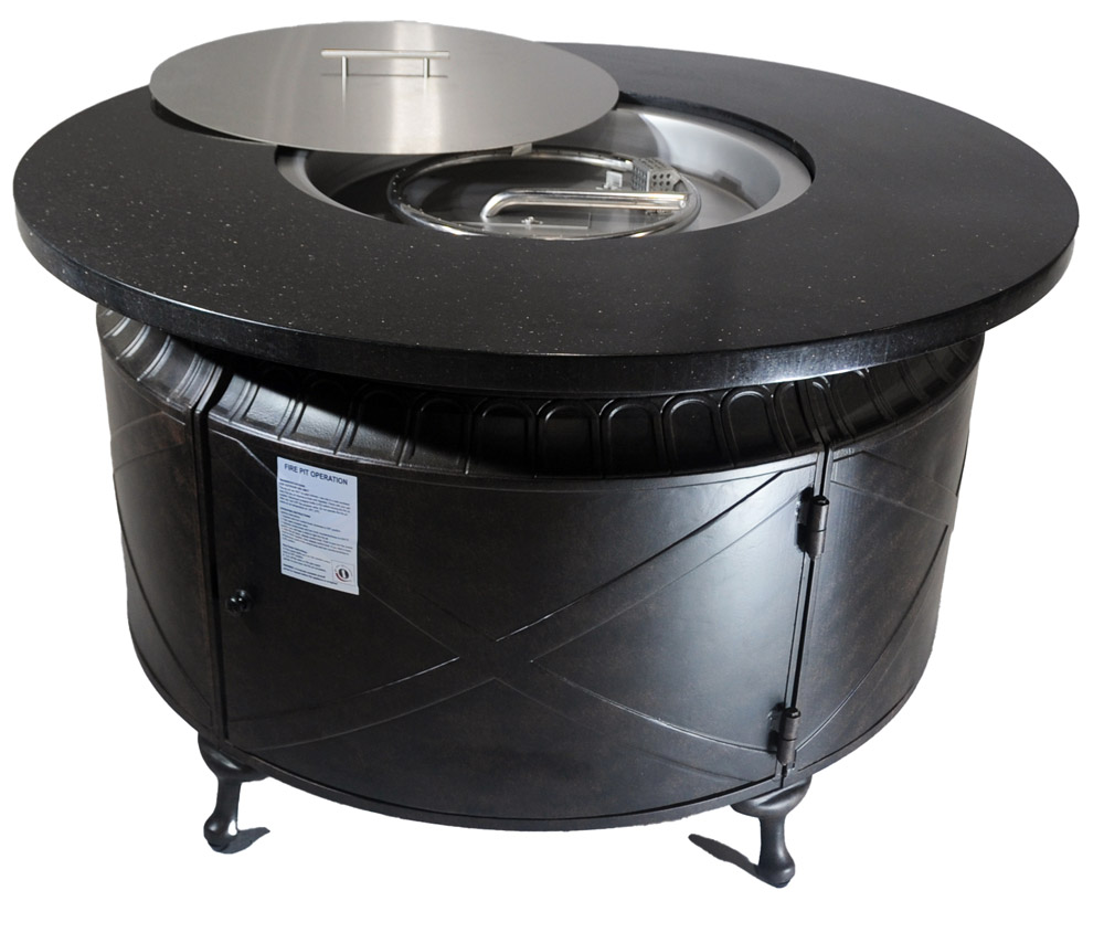 GFP-852 (42”) Stone Top Round Gas Fire Pit
